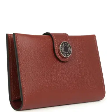 HERMÈS Hermes R.M.S Card Holder Rouge H Evercolor Lacquered Palladium Hardware | Thumbnail 2 HERMÈS Hermes R.M.S Card Holder Rouge H Evercolor Lacquered Palladium Hardware | Thumbnail 2