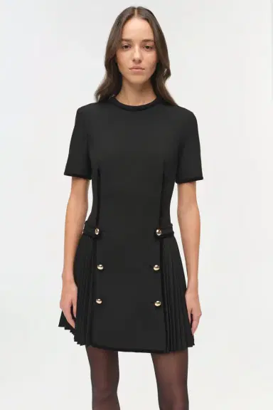 Simkhai Doria Velvet Trimmed Mini Dress | Thumbnail 3 Simkhai Doria Velvet Trimmed Mini Dress | Thumbnail 3