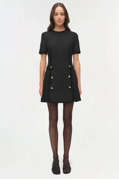 Simkhai Doria Velvet Trimmed Mini Dress | Thumbnail 6 Simkhai Doria Velvet Trimmed Mini Dress | Thumbnail 6
