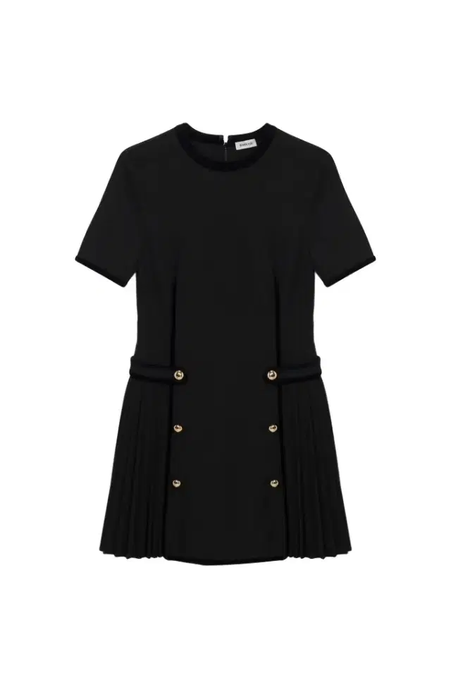 Doria Velvet Trimmed Mini Dress Doria Velvet Trimmed Mini Dress