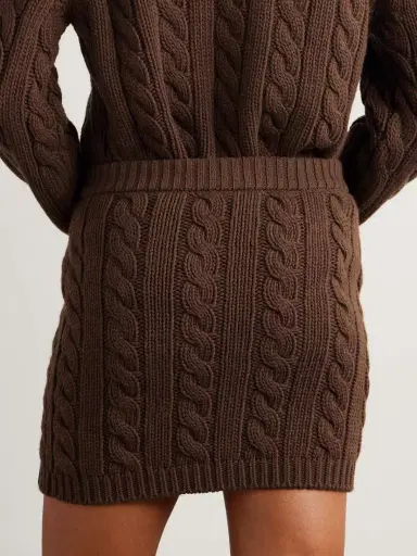BALLY Cable-knit Wool Mini Skirt | Thumbnail 4 BALLY Cable-knit Wool Mini Skirt | Thumbnail 4