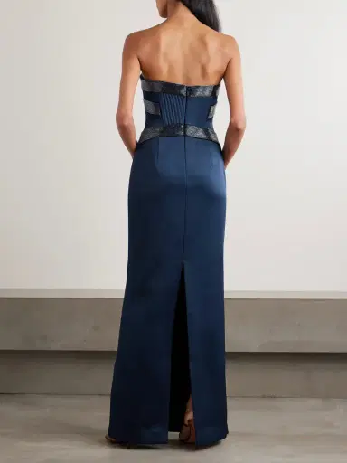 Rebecca Vallance Elivera Strapless Bead-embellished Satin Gown | Thumbnail 3 Rebecca Vallance Elivera Strapless Bead-embellished Satin Gown | Thumbnail 3