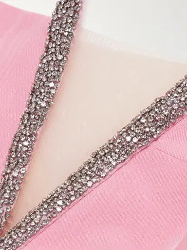 Rebecca Vallance Amaro Crystal-embellished Pleated Taffeta Midi Dress | Thumbnail 4 Rebecca Vallance Amaro Crystal-embellished Pleated Taffeta Midi Dress | Thumbnail 4