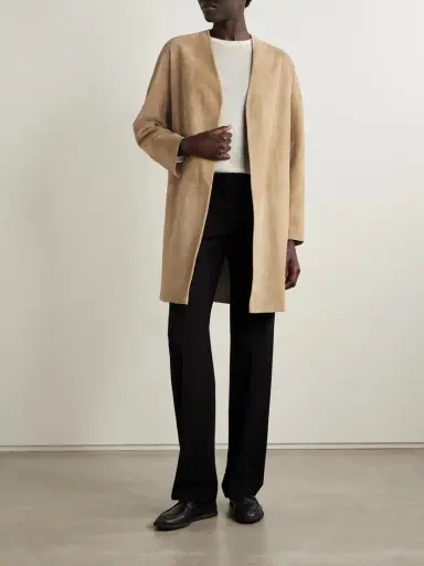 The Row Alarico Suede Coat | Thumbnail 2 The Row Alarico Suede Coat | Thumbnail 2