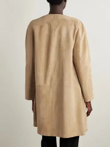 The Row Alarico Suede Coat | Thumbnail 3 The Row Alarico Suede Coat | Thumbnail 3