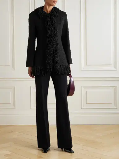 LIBEROWE Banker Fringed Wool-blend Bouclé-tweed Jacket | Thumbnail 2 LIBEROWE Banker Fringed Wool-blend Bouclé-tweed Jacket | Thumbnail 2