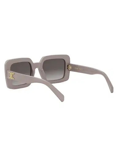 CELINE Women's Triomphe 56MM Square Sunglasses - Shiny Light Brown Gradient Brown | Thumbnail 4 CELINE Women's Triomphe 56MM Square Sunglasses - Shiny Light Brown Gradient Brown | Thumbnail 4