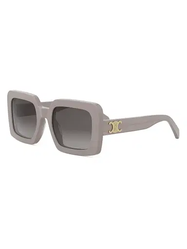 CELINE Women's Triomphe 56MM Square Sunglasses - Shiny Light Brown Gradient Brown | Thumbnail 1 CELINE Women's Triomphe 56MM Square Sunglasses - Shiny Light Brown Gradient Brown | Thumbnail 1