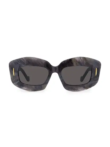 LOEWE Women's 49MM Rectangular Sunglasses - Black | Thumbnail 2 LOEWE Women's 49MM Rectangular Sunglasses - Black | Thumbnail 2