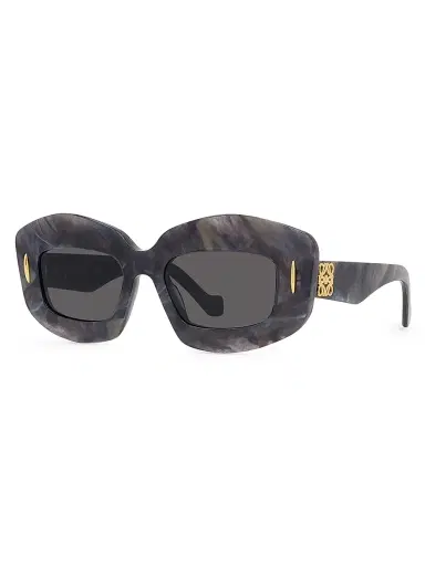 LOEWE Women's 49MM Rectangular Sunglasses - Black | Thumbnail 1 LOEWE Women's 49MM Rectangular Sunglasses - Black | Thumbnail 1