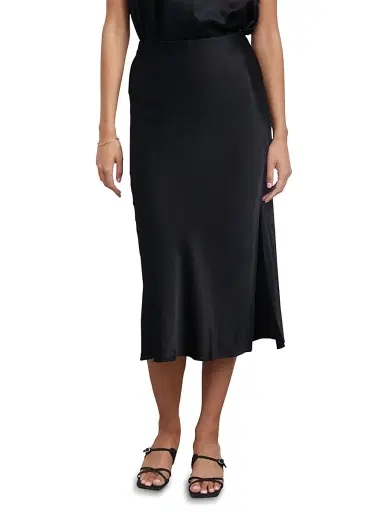 Rails Women's Maya Satin Midi-Skirt - Black | Thumbnail 3 Rails Women's Maya Satin Midi-Skirt - Black | Thumbnail 3
