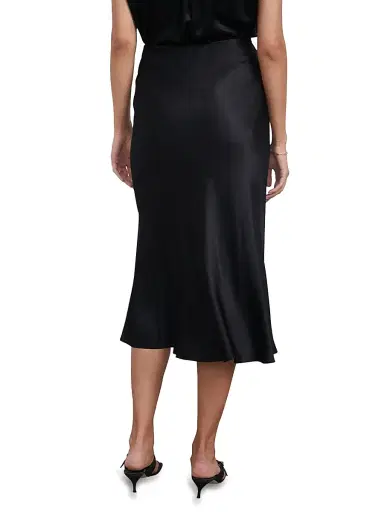 Rails Women's Maya Satin Midi-Skirt - Black | Thumbnail 4 Rails Women's Maya Satin Midi-Skirt - Black | Thumbnail 4