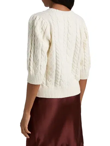Rails Women's Clarissa Bow-Detail Cotton-Blend Cardigan - Cables | Thumbnail 5 Rails Women's Clarissa Bow-Detail Cotton-Blend Cardigan - Cables | Thumbnail 5