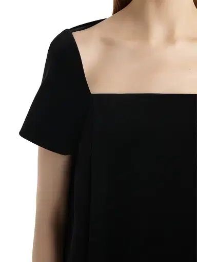 Khaite Women's Benji Velvet Shift Minidress - Black | Thumbnail 5 Khaite Women's Benji Velvet Shift Minidress - Black | Thumbnail 5