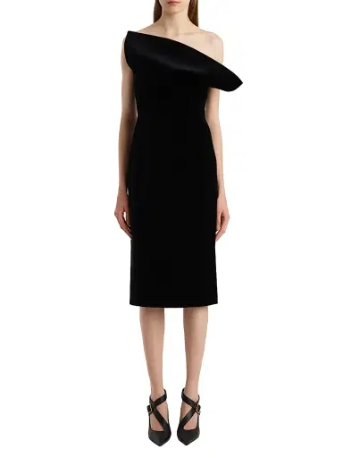 Khaite Women's Sato Strapless Sculpted Dress - Black | Thumbnail 2 Khaite Women's Sato Strapless Sculpted Dress - Black | Thumbnail 2