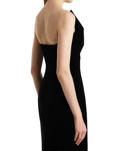 Khaite Women's Sato Strapless Sculpted Dress - Black | Thumbnail 5 Khaite Women's Sato Strapless Sculpted Dress - Black | Thumbnail 5