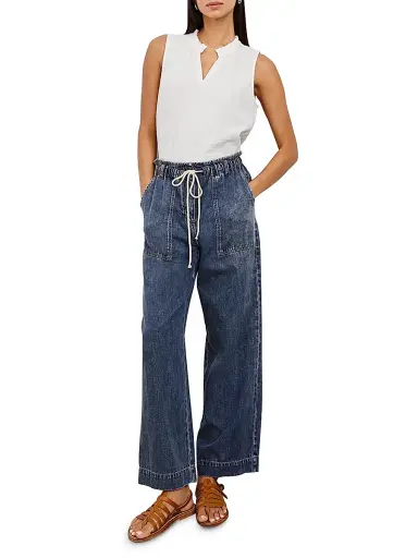 Rails Women's Ryan Denim Drawstring Pants - Blue | Thumbnail 2 Rails Women's Ryan Denim Drawstring Pants - Blue | Thumbnail 2