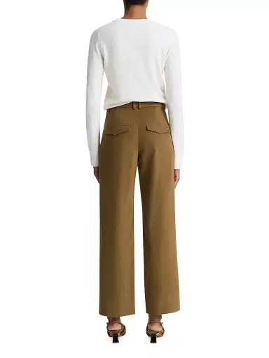 Vince Women's Cashmere Crewneck Sweater - Off White | Thumbnail 4 Vince Women's Cashmere Crewneck Sweater - Off White | Thumbnail 4