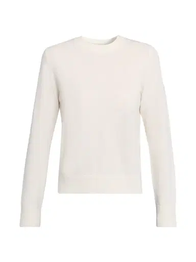 Vince Women's Cashmere Crewneck Sweater - Off White | Thumbnail 1 Vince Women's Cashmere Crewneck Sweater - Off White | Thumbnail 1