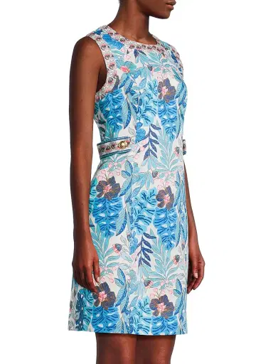 Lilly Pulitzer Women's Juno Stretch Shift Minidress - Breezy Aqua - Size 16 | Thumbnail 4 Lilly Pulitzer Women's Juno Stretch Shift Minidress - Breezy Aqua - Size 16 | Thumbnail 4
