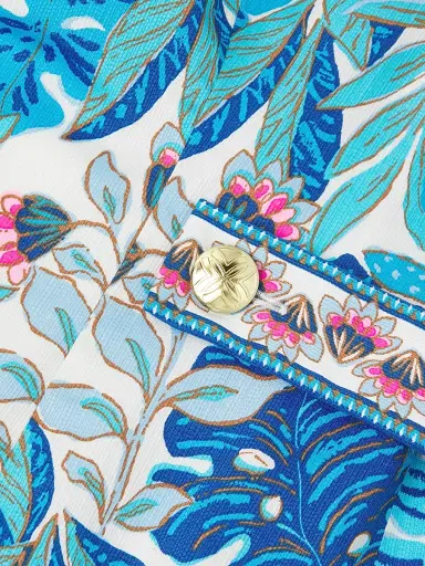 Lilly Pulitzer Women's Juno Stretch Shift Minidress - Breezy Aqua - Size 16 | Thumbnail 6 Lilly Pulitzer Women's Juno Stretch Shift Minidress - Breezy Aqua - Size 16 | Thumbnail 6