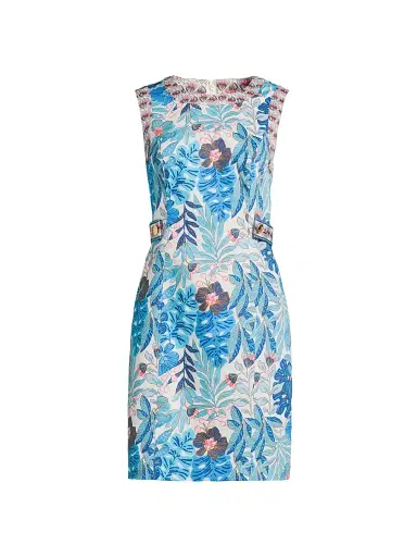 Lilly Pulitzer Women's Juno Stretch Shift Minidress - Breezy Aqua - Size 16 | Thumbnail 1 Lilly Pulitzer Women's Juno Stretch Shift Minidress - Breezy Aqua - Size 16 | Thumbnail 1
