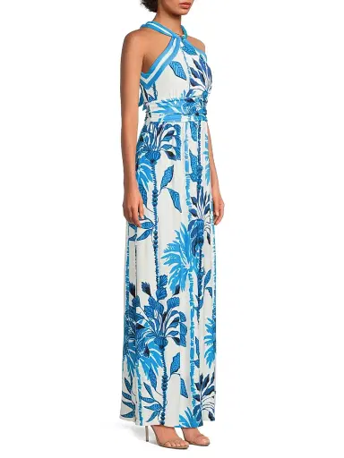 Lilly Pulitzer Women's Devena Floral Halter Maxi Dress | Thumbnail 4 Lilly Pulitzer Women's Devena Floral Halter Maxi Dress | Thumbnail 4