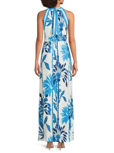 Lilly Pulitzer Women's Devena Floral Halter Maxi Dress | Thumbnail 5 Lilly Pulitzer Women's Devena Floral Halter Maxi Dress | Thumbnail 5
