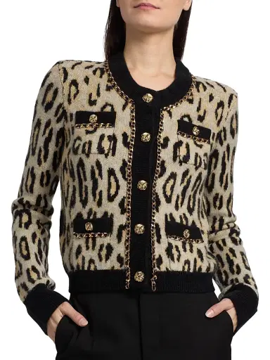 Generation Love Women's Selma Leopard-Pattern Cardigan - Leopard | Thumbnail 6 Generation Love Women's Selma Leopard-Pattern Cardigan - Leopard | Thumbnail 6