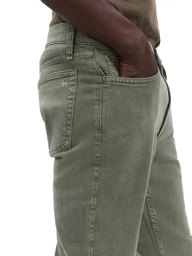 rag & bone Men's Fit 2 Aero Stretch Slim Jeans - Lichen Green | Thumbnail 6 rag & bone Men's Fit 2 Aero Stretch Slim Jeans - Lichen Green | Thumbnail 6