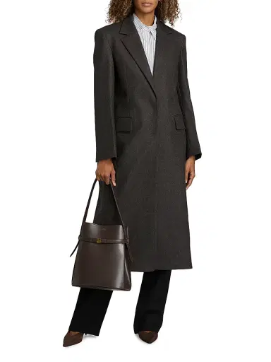 TWP Women's Mattie Wool-Blend Coat - Charcoal - Size Large | Thumbnail 2 TWP Women's Mattie Wool-Blend Coat - Charcoal - Size Large | Thumbnail 2