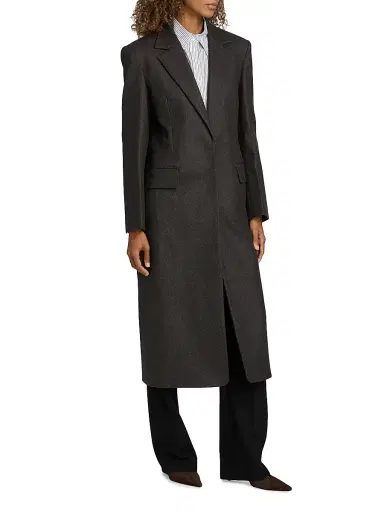 TWP Women's Mattie Wool-Blend Coat - Charcoal - Size Large | Thumbnail 4 TWP Women's Mattie Wool-Blend Coat - Charcoal - Size Large | Thumbnail 4