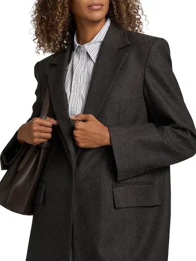 TWP Women's Mattie Wool-Blend Coat - Charcoal - Size Large | Thumbnail 6 TWP Women's Mattie Wool-Blend Coat - Charcoal - Size Large | Thumbnail 6
