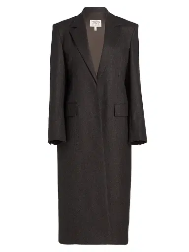 TWP Women's Mattie Wool-Blend Coat - Charcoal - Size Large | Thumbnail 1 TWP Women's Mattie Wool-Blend Coat - Charcoal - Size Large | Thumbnail 1