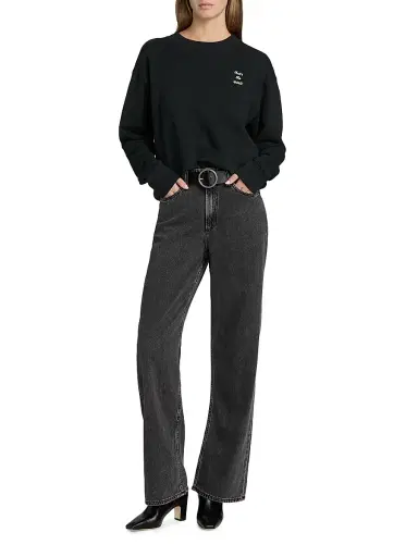 rag & bone Women's Featherweight Logan High-Rise Wide-Leg Jeans - Angelique | Thumbnail 2 rag & bone Women's Featherweight Logan High-Rise Wide-Leg Jeans - Angelique | Thumbnail 2