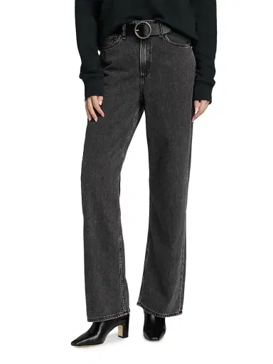 rag & bone Women's Featherweight Logan High-Rise Wide-Leg Jeans - Angelique | Thumbnail 3 rag & bone Women's Featherweight Logan High-Rise Wide-Leg Jeans - Angelique | Thumbnail 3