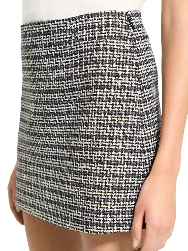 Theory Women's Tweed A-Line Miniskirt - Shale Multi | Thumbnail 6 Theory Women's Tweed A-Line Miniskirt - Shale Multi | Thumbnail 6
