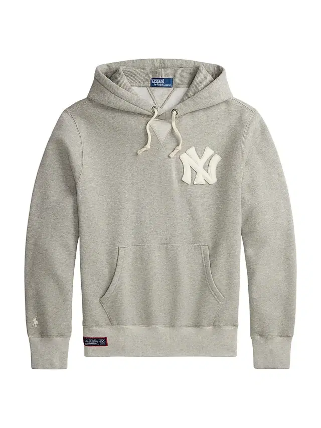 Men's New York Yankees Cotton Fleece Hoodie - Dark Sport Heather Men's New York Yankees Cotton Fleece Hoodie - Dark Sport Heather