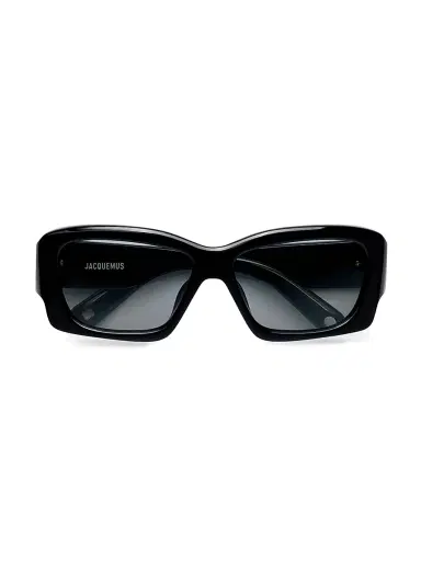 Jacquemus Women's Croisière 56MM Rectangle Sunglasses - Black | Thumbnail 1 Jacquemus Women's Croisière 56MM Rectangle Sunglasses - Black | Thumbnail 1