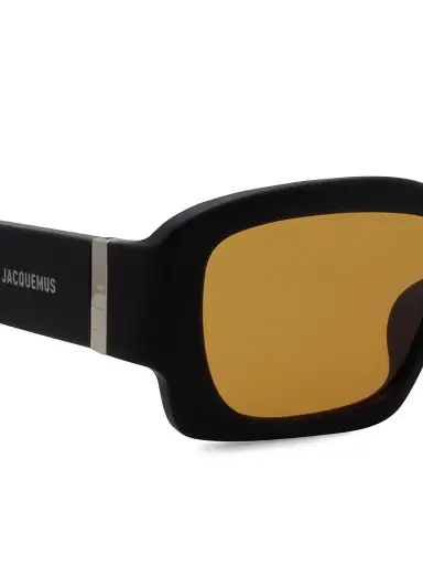 Jacquemus Women's Croisière 56MM Rectangular Sunglasses - Black Yellow | Thumbnail 3 Jacquemus Women's Croisière 56MM Rectangular Sunglasses - Black Yellow | Thumbnail 3