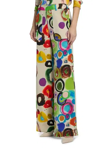 Libertine Women's JH Gouache Sailor Pants - Cream Multi - Size XL | Thumbnail 4 Libertine Women's JH Gouache Sailor Pants - Cream Multi - Size XL | Thumbnail 4