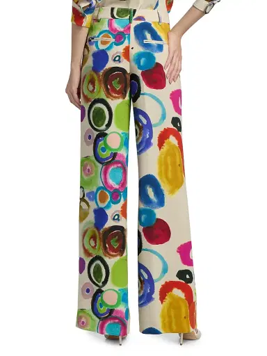 Libertine Women's JH Gouache Sailor Pants - Cream Multi - Size XL | Thumbnail 5 Libertine Women's JH Gouache Sailor Pants - Cream Multi - Size XL | Thumbnail 5