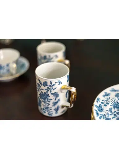 Mottahedeh Sacred Bird & Butterfly Porcelain Rimmed Soup Plate | Thumbnail 6 Mottahedeh Sacred Bird & Butterfly Porcelain Rimmed Soup Plate | Thumbnail 6