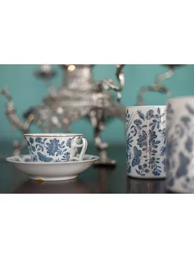 Mottahedeh Sacred Bird & Butterfly Porcelain Rimmed Soup Plate | Thumbnail 7 Mottahedeh Sacred Bird & Butterfly Porcelain Rimmed Soup Plate | Thumbnail 7