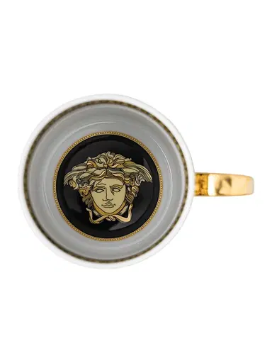 Rosenthal Versace Virtus Coffee Cup & Saucer Set - Black | Thumbnail 2 Rosenthal Versace Virtus Coffee Cup & Saucer Set - Black | Thumbnail 2