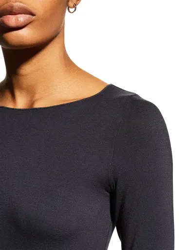 Majestic Filatures Women's Soft Touch Long-Sleeve Top - Navy | Thumbnail 5 Majestic Filatures Women's Soft Touch Long-Sleeve Top - Navy | Thumbnail 5
