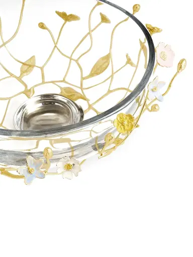 Michael Aram Wildflowers Glass Serving Bowl | Thumbnail 5 Michael Aram Wildflowers Glass Serving Bowl | Thumbnail 5