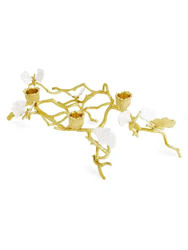 Michael Aram Butterfly Ginkgo Low Candleholder | Thumbnail 3 Michael Aram Butterfly Ginkgo Low Candleholder | Thumbnail 3