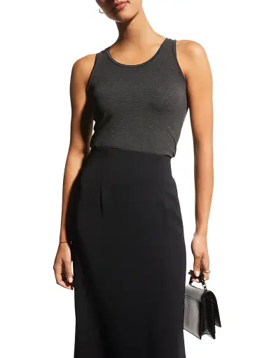 Majestic Filatures Women's Soft Touch Scoopneck Tank - Dark Grey | Thumbnail 3 Majestic Filatures Women's Soft Touch Scoopneck Tank - Dark Grey | Thumbnail 3