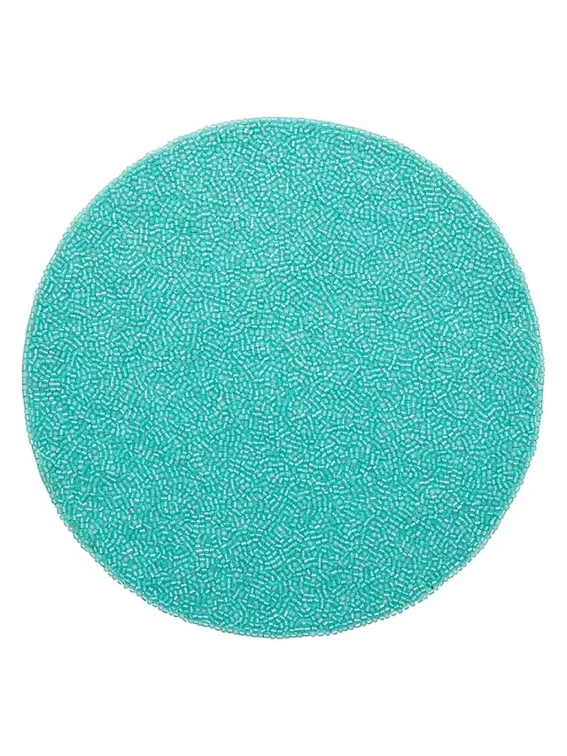 Perennial Beaded Placemat - Turchese Perennial Beaded Placemat - Turchese